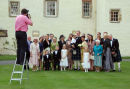 Mark Davey working at a wedding